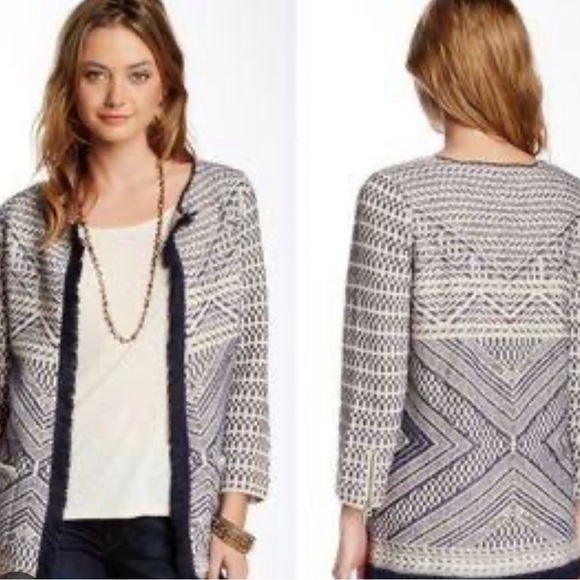 Lucky Brand Tweeted Cardigan - Picture 2 of 9